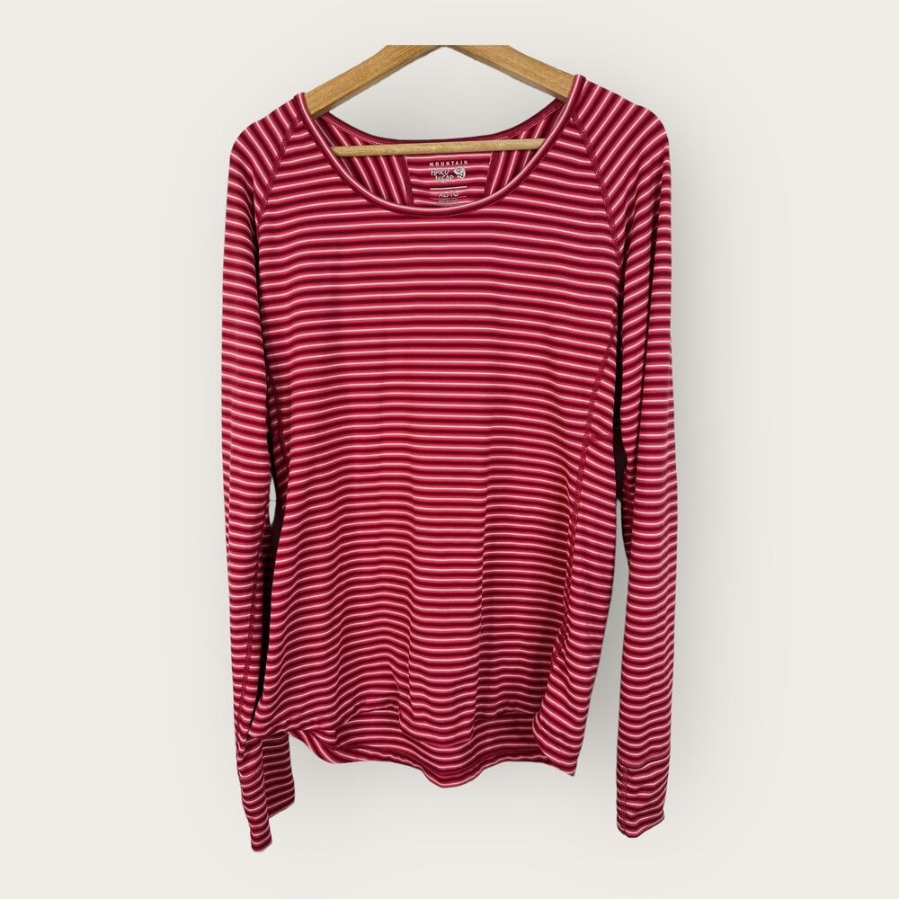 Mountain Hardwear Womens XL Butterlicious Stripe Crew Neck Sweatshirt 1700421